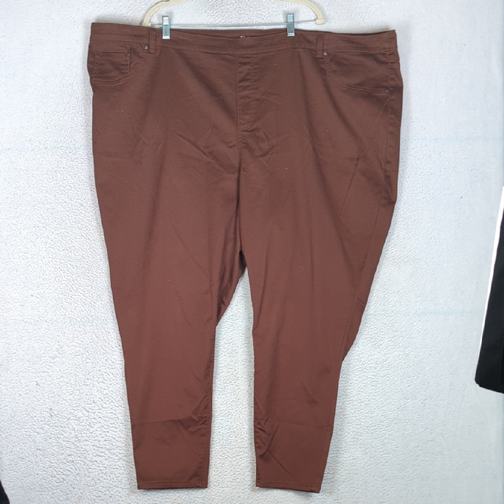 DG2 Women's Brown Stretch‎ Curvy Skinny Pants Size 5X